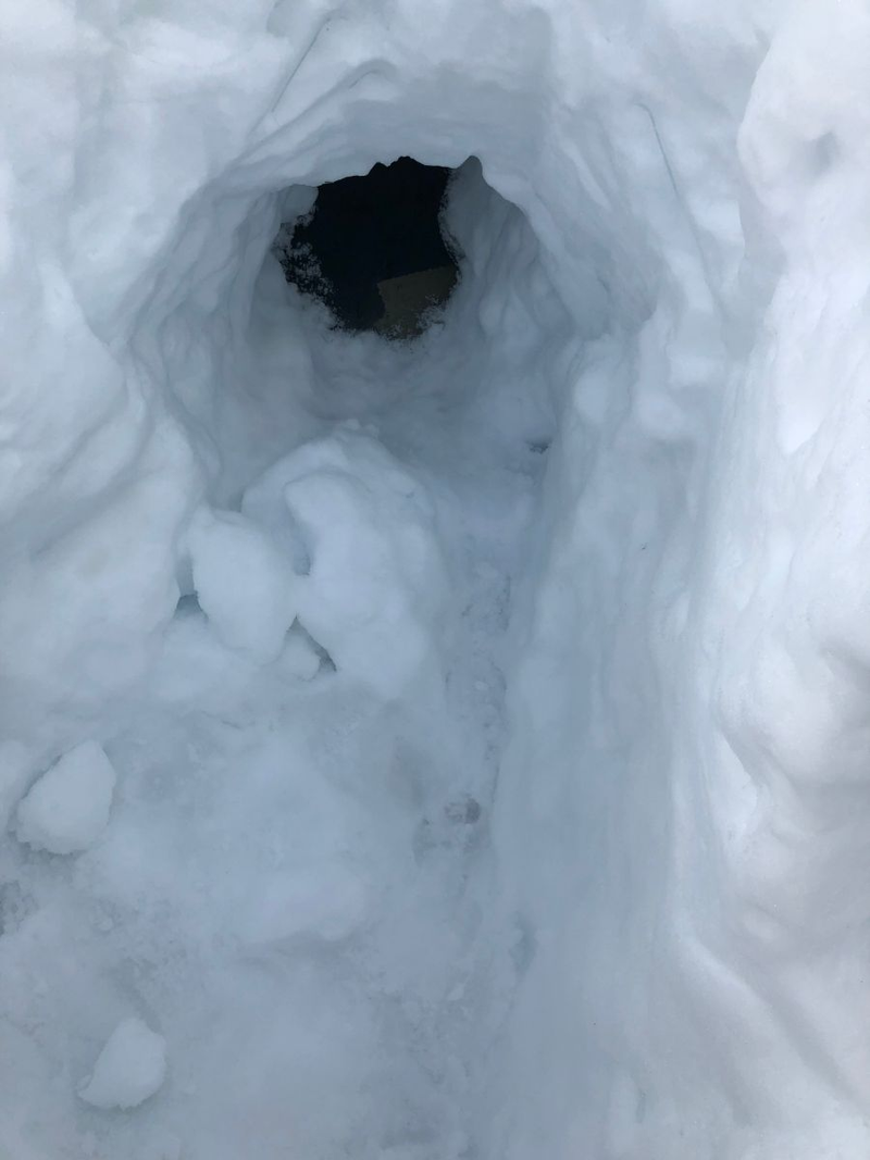 Illustration for article titled A Tesla Engineer's Jeep Ended Up Under 10 Feet of Snow for Months and It's Still There